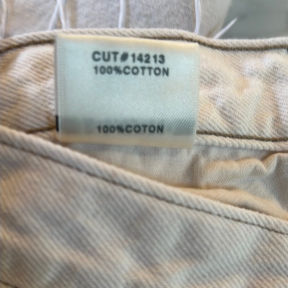J Brand JOAN Cuffed Cream Ankle Cropped Jeans - Picture 5 of 10